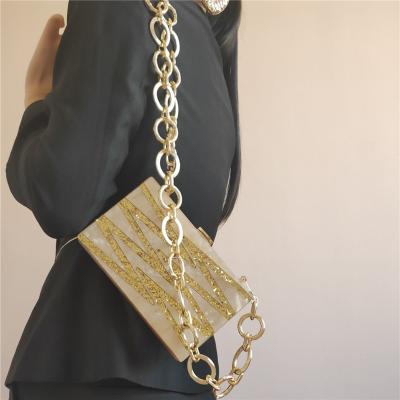 China High Quality Custom Acrylic Bag Chain Fashion Clutch Chain Bag for sale