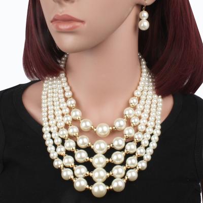 China Newest Fashion CLASSIC Women Keshi Pearl Pearl Necklace Statement Pearl Necklace for sale