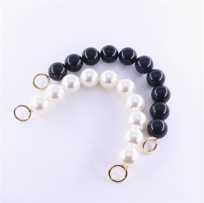 China ACRYLIC Resin 30mm Portable Chunky Beads DIY Accessories Fashion C Shape Canvas Bag Purse Shopping Handles for sale