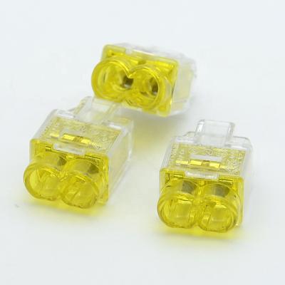 China LED 2 pin flattening wire connector 450V 24A quick-connect terminal PC352X for sale