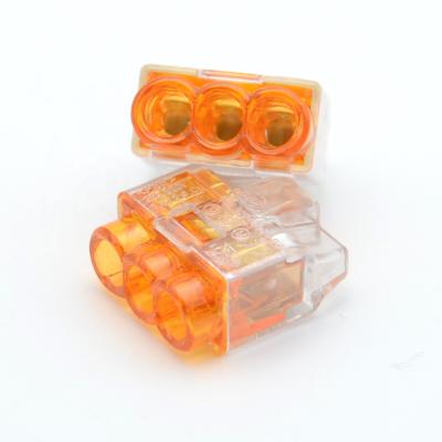 China Quick Connector 0.5-2.5mm / LED Flattening Wire Screwless Terminal Block PC353X for sale