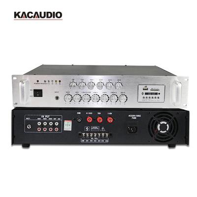 China PA System & Public Address System 250watt 6 Zone Power Amplifier Professional for sale