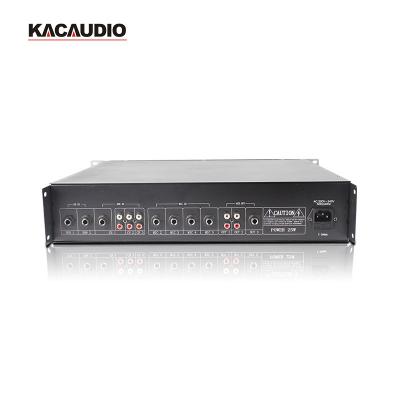 China Kacaudio CNC Address System Pre Audio Amplifier 5 Public Triple Microphone Preamplifier for sale