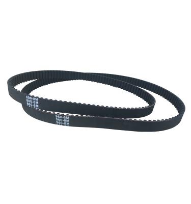 China Non-slippery high quality rubber belt 800 mm length 8M type for bicycle for sale