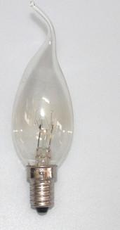 China 12 LM / W Bent End Candle Flame Light Bulbs C37 Long Lifespan for sale