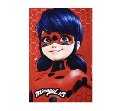 China PORTABLE Miraculous Amazon Ladybug Blanket Soft Polyester Fleece With Ladybug Carpet Blankets 100cm x 140cm (39