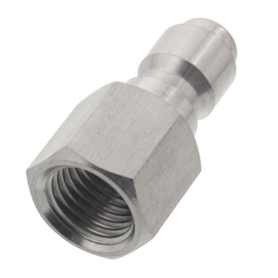 China Cleaning Company S.S. Mini Quick Connect Plug 1/4inch NPT Thread High Pressure Female Plug for sale