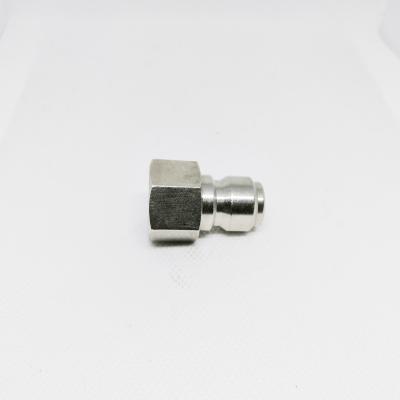 China Cleaning Company S.S. Mini Quick Connect Plug 3/8nch NPT Thread High Pressure Female Plug for sale