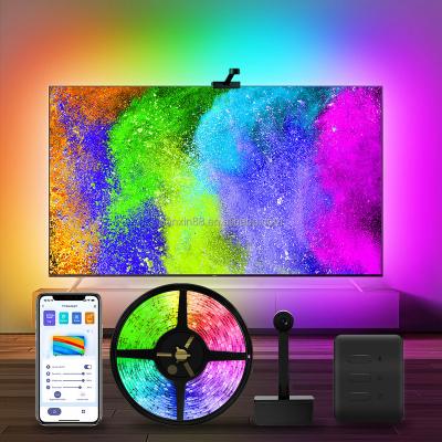 China LED Color Can Be Changed With Camera Nanxin Rise Dip TV Led Backlights With Camera Rgbic TV Backlight Wi-Fi Ambient Alexa Google Voice Control for sale