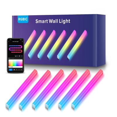 China Can Design Your Style Home Decor Rhythm Atmosphere Smart RGB Light Glide Wall Lights Tuya Diy Wifi Animated Glide Wall for sale