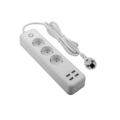 China Residential / Multi-Purpose Smart Tuya Wifi Power Strip Overload Smart Platooninsert for sale