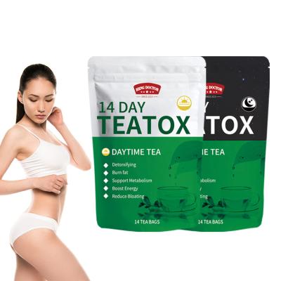 China New Arrival Design Detox Free Weight Loss Low Fat Slimming Tea Private Label Detox Tea 14 Day With Peach Flavor Morning Tea for sale