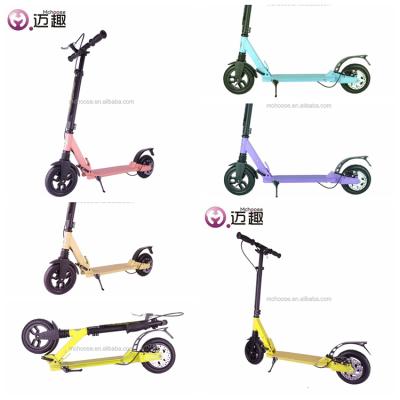 China 608Z +PU Aluminum Wheels Disc Brake Aluminum Frame PU Two Wheel 150cc Gas Folding Adult Scooter for sale