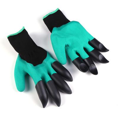 China 2022 Good quality Anti-impact Shanghai herbary supply plastic garden gloves with claw for sale