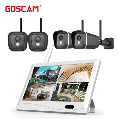 China 300m (Max) 300m Wireless No Need Waterproof IP67 Network CCTV Camera System With Monitor for sale