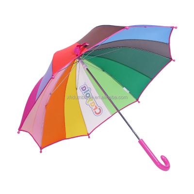 China Automatic open umbrella for kids with rainbow design for sale