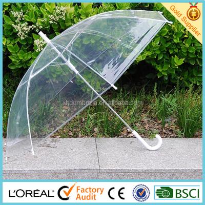 China Automatic Open Poe Umbrella PVC Transparent Clear Umbrella For Japan Market Umbrella for sale