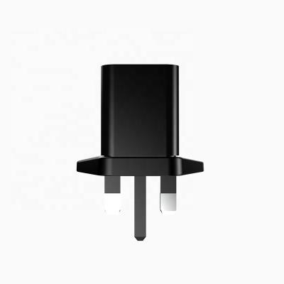 China uk home appliance foldable usb wall charger single port plug phone usb c 2a for sale