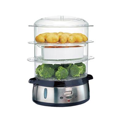 China Hotel Hotsale Good Quality Food Steamer 800W Electric Food Steamer with 60 Min Timer Control For Cooking for sale