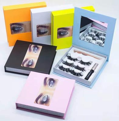 China Wholesale Luxury Disposable Free Design False Eyelash Packaging Box Printing Magnetic Flip Eyelash Packaging Paper Box Custom Logo for sale