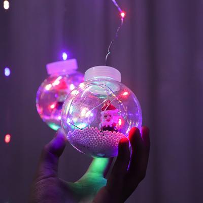 China Christmas Decor Curtain Light House Waterproof Colorful Christmas Ball Light String Light Up Led String Light for sale