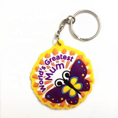 China Guangzhou Factory Good Quality PVC Plastic Custom Key Chain for sale