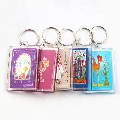 China Custom Acrylic Funny Promotional Gifts Acrylic Key Chain Wholesale for sale