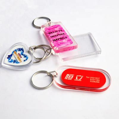 China custom plastic acrylic key chain/acrylic key chain for sale