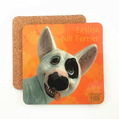 China Viable Custom Design Colored Printing Wood Coaster for sale