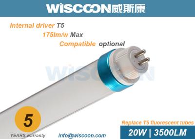 Chine Les 4 pieds élevé du rendement T5 ont mené la lumière de tube 20 W avec la fréquence 50-60Hz à vendre