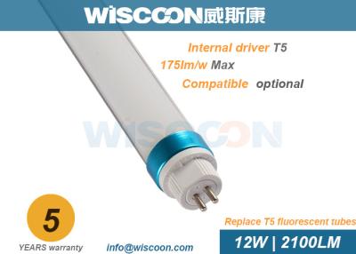 China 12 Wattage Dimmable LED Tube Lights 0.9m T5 With140 Lm/W Efficiency , Eco Friendly for sale