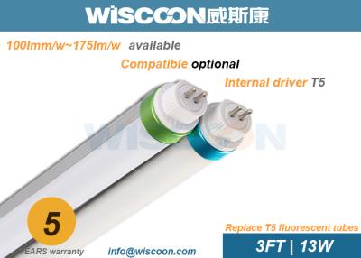 China G5 fija las luces SMD2835 del tubo de Dimmable LED con 3000K-6500K CCT, 5 años de garantía en venta