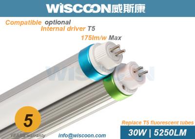 Cina Tubi della sostituzione di SMD2835 T5 LED che accendono Ra80 con efficienza 175lm/W in vendita