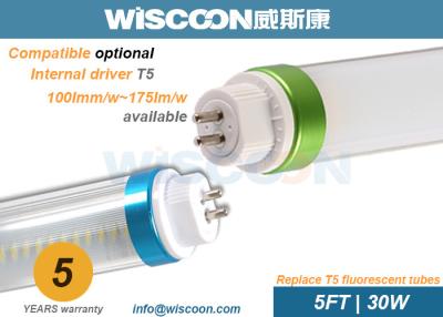 China Wärmen Sie weiße Glühlampen T5 LED 5ft 3000K-3500K CCT mit Frequenz 50-60Hz zu verkaufen