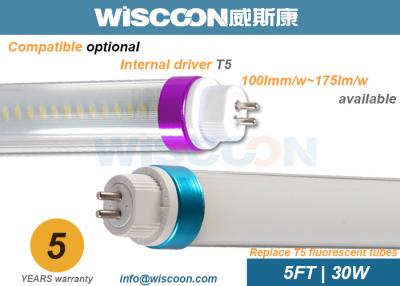 China Office / Home 5 Foot T5 Led Lights 30 Watt , Warm White Tube Light 85-265V/AC for sale