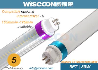 China Custom 1.5m T5 Fluorescent Lamp LM 80 Chip For School , Rubycon Capacitor for sale