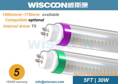 China Conductor fluorescente del aislante de las lámparas 5250lm de SMD2835 T5 para el hogar, 5000 horas de curso de la vida en venta