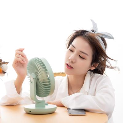 China Air Conditioning Fan Summer Cooling Mini Portable USB Oscillating Desktop Fan Battery Operated Table Stand Fan For Office for sale