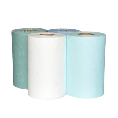 China Factory Sustainable Supply Customized High Quality Nonwoven Fabric Industrial Wiping Cloth Nonwoven Cleaning Cloths Roll for sale