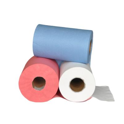 China Factory Supply Good Quality Anti-bacteria Dust Direct Industrial Heavy Oil Spunlace Nonwoven Polyester Wet Cleaning Cloths for sale