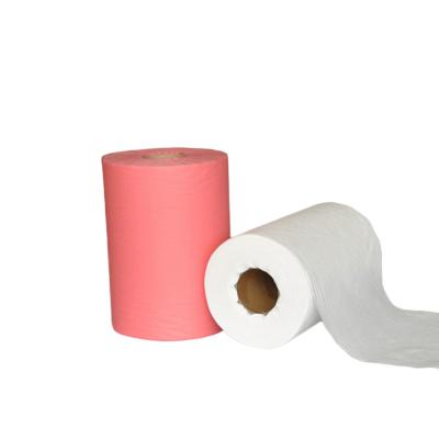 China Anti-bacteria China Manufacturer Supply Nonwoven Fabric Industrial Cleaning Cloth Roll for sale