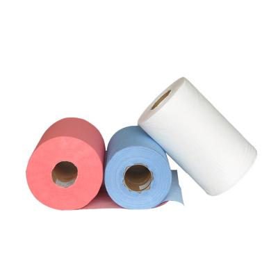 China Anti-bacteria Non Woven Fabric Multi Purpose Industrial Cleaning Wipes Wholesale Roll for sale