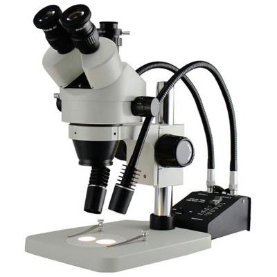 China Modern Electronics and Other Industries 7X - 45X Binocular Stereo Microscope and Economic Zoom Technology Trinocular for sale