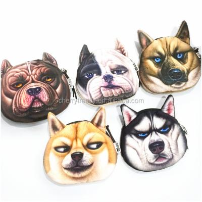 China New Decoration Coin Clips Cute Animal Dog Shaped Purse For Girls Women for sale