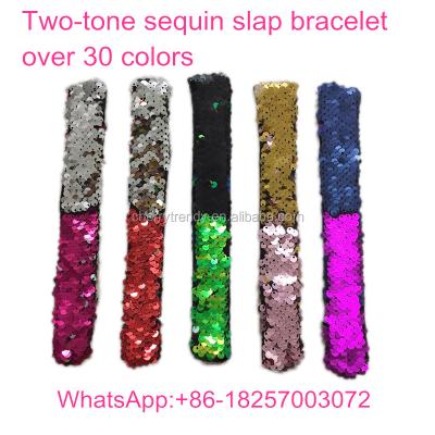 China TRENDY Mermaid Sequin Slap Bracelet Reversible Bracelet From Manufacturer for sale