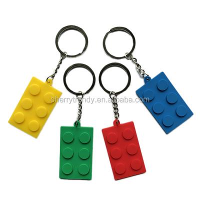 China Gift Rubber Color Brick Party Keychains for sale