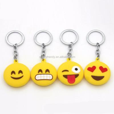 China Kids Party Supplies Favors Emoji Happy Face Keychains Kids Party Supplies for sale