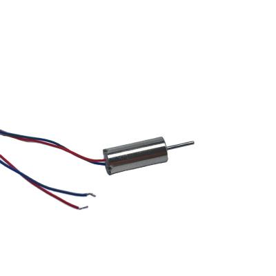 China 0614 Shaft Diameter 0.8mm Diameter6*14mm Mini Coreless DC Motor Totally Enclosed High Speed ​​Model Aircraft Drone Motor for sale