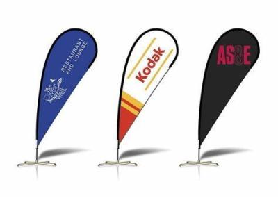 China Popular Business Beach Flag Custom Flags Easy Install Exhibition For Advertising for sale