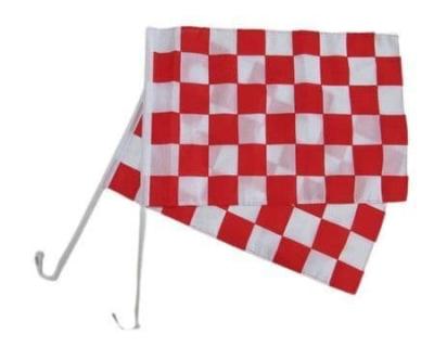 China Advertising Car Flag Any Pattern Of Flagpole With Clips Personalized Car Window Flags for sale